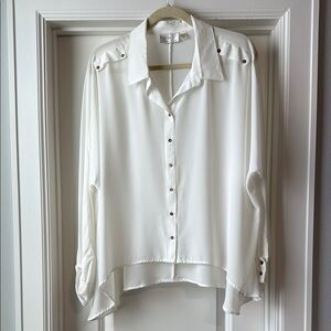 White Button-Up Blouse